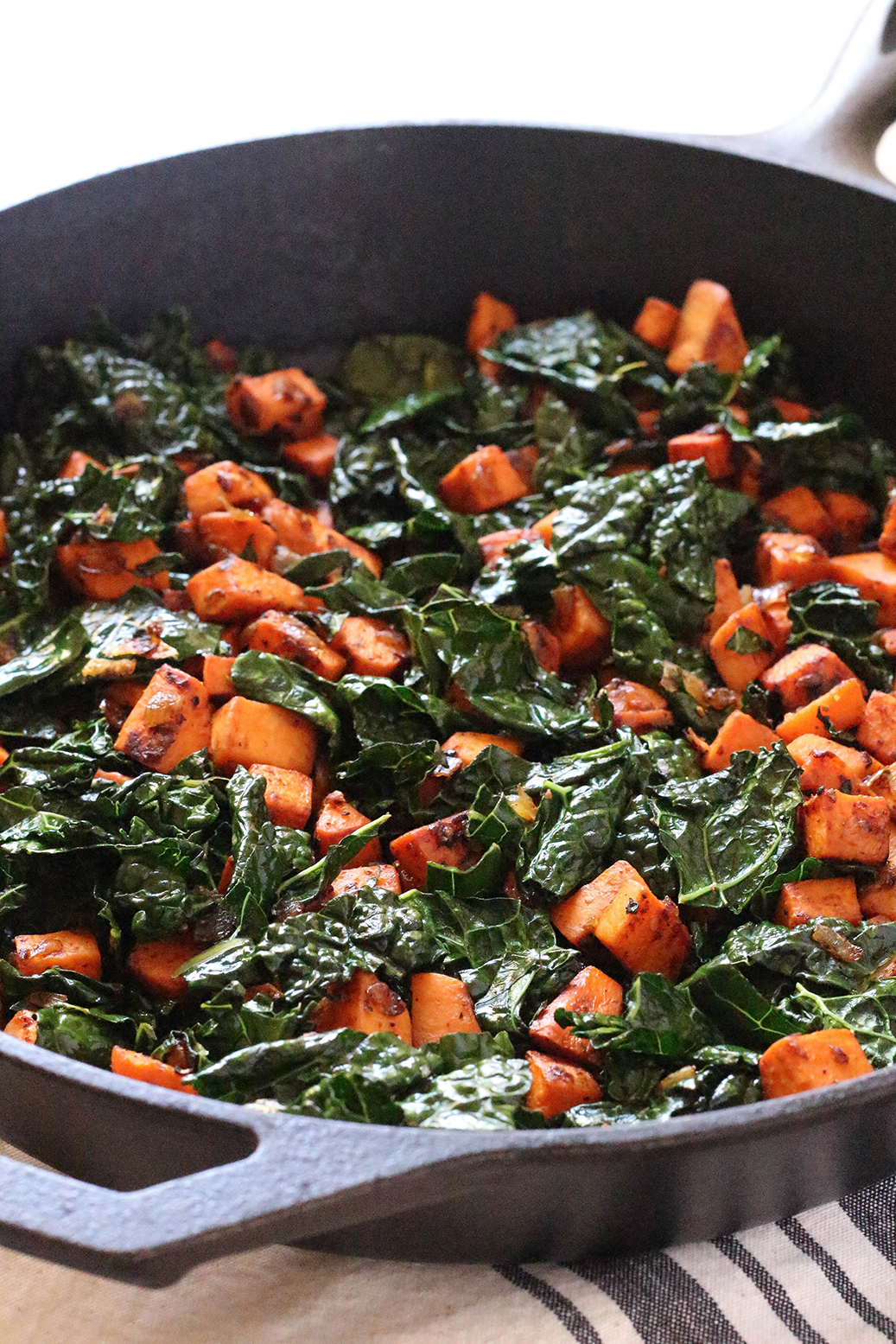 Vegan Sweet Potato & Kale Hash | The Mostly Vegan