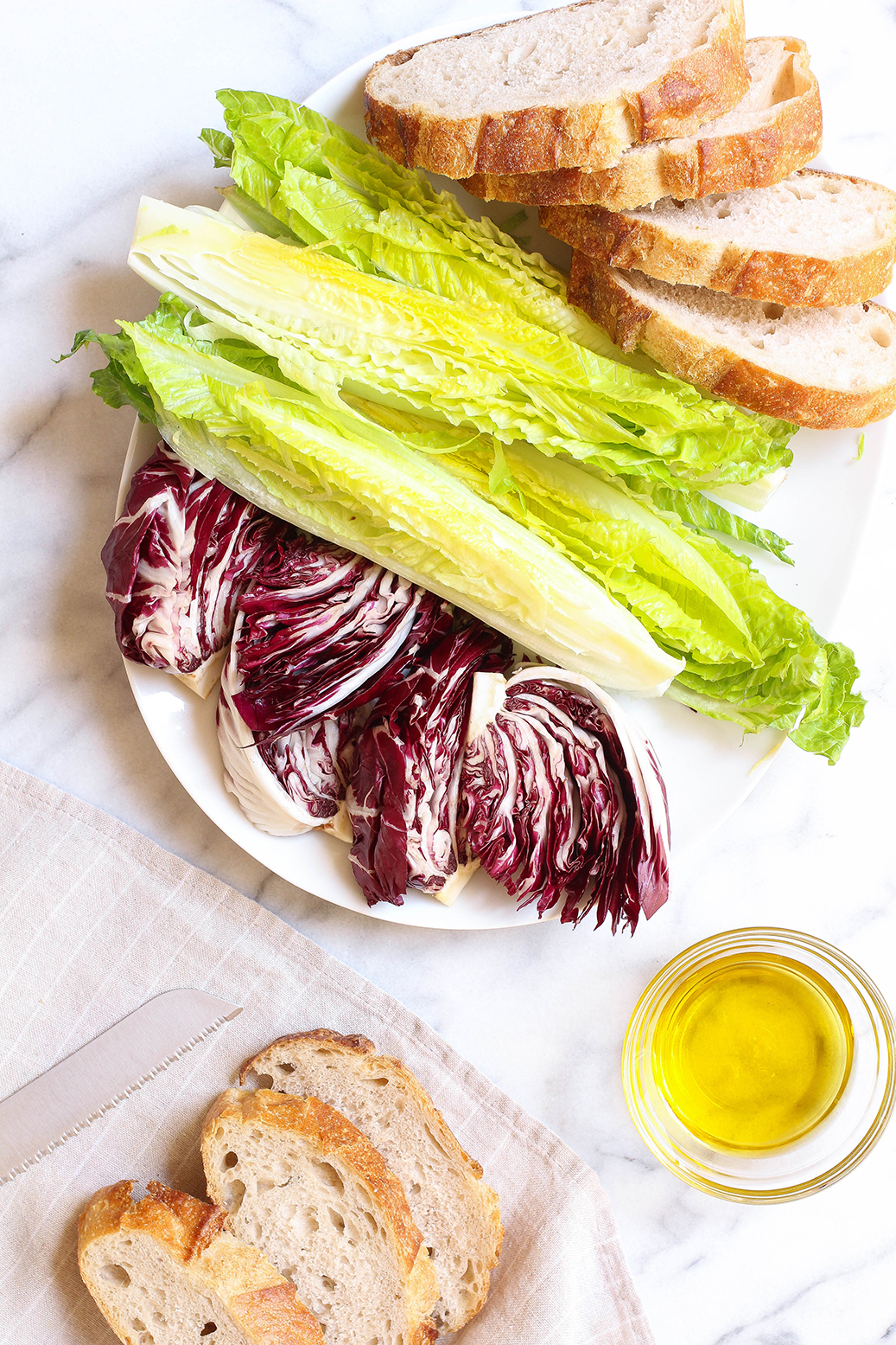 Grilled Romaine & Radicchio Salad with Charred Carrot Dressing | The ...