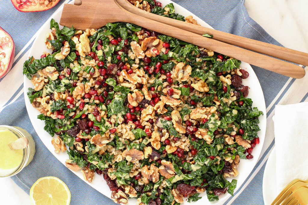 Fall Kale & Farro Salad