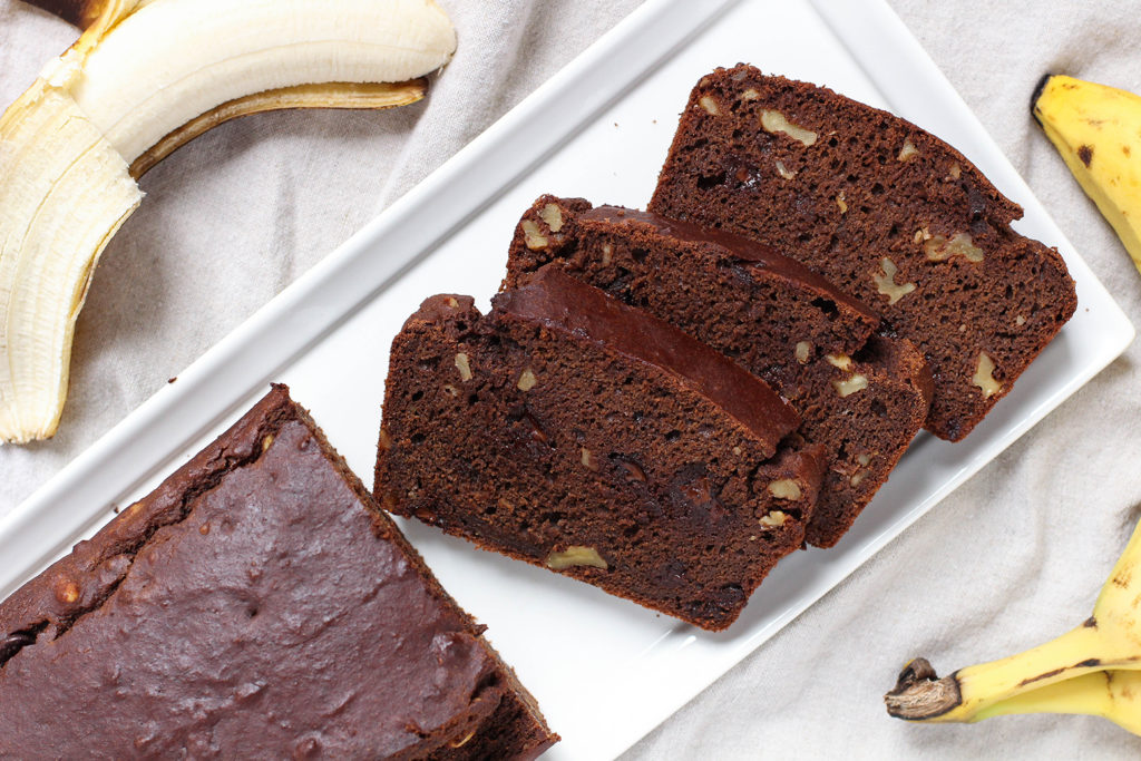 Vegan Double Chocolate Banana Bread | The Mostly Vegan